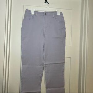 Gloria Vanderbilt Amanda Stretch Regular Straight Women's 6 Short Denim Lilac